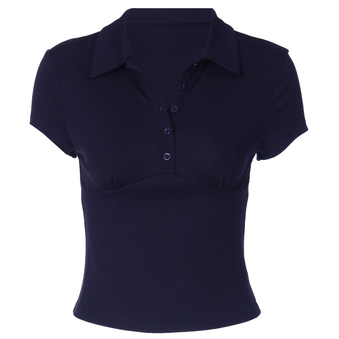 Damen Kurzärmliges Poloshirt mit taillierter Passform Echo Archiv