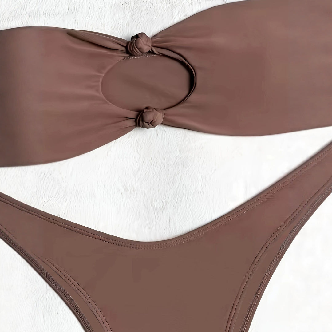 Damen Bandeau-Bikini mit innovativem Knotendesign Echo Archiv