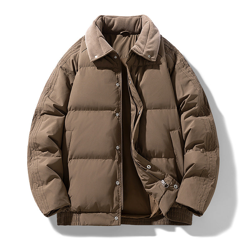 Herren Gepolsterte Winter-Steppjacke mit Teddykragen und winddichter Thermofüllung Echo Archiv