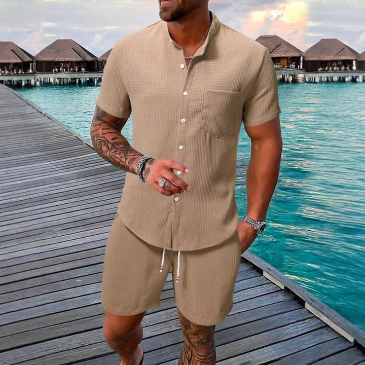 Herren Freizeithemd und Shorts Set Echoarchiv