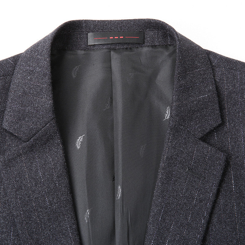 Herren Slim-Fit Business-Sakko mit Reverskragen und Zwei-Knopf-Verschluss Echoarchiv
