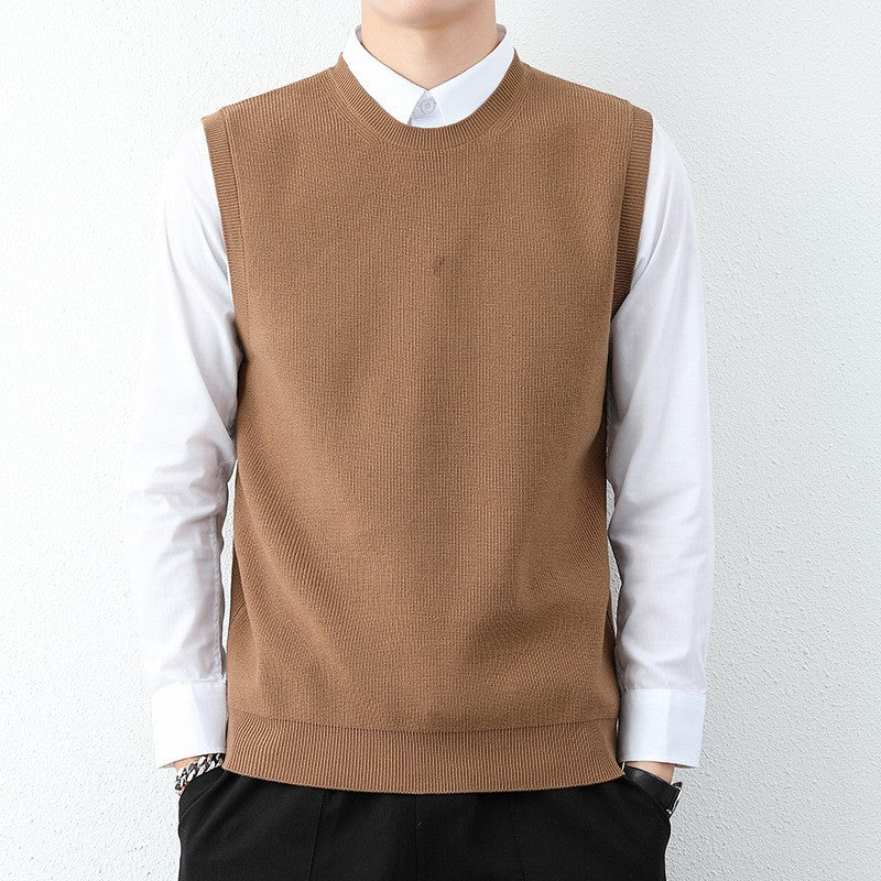Herren Strickweste mit modernem Feinstrickmuster und bequemer Passform Echoarchiv