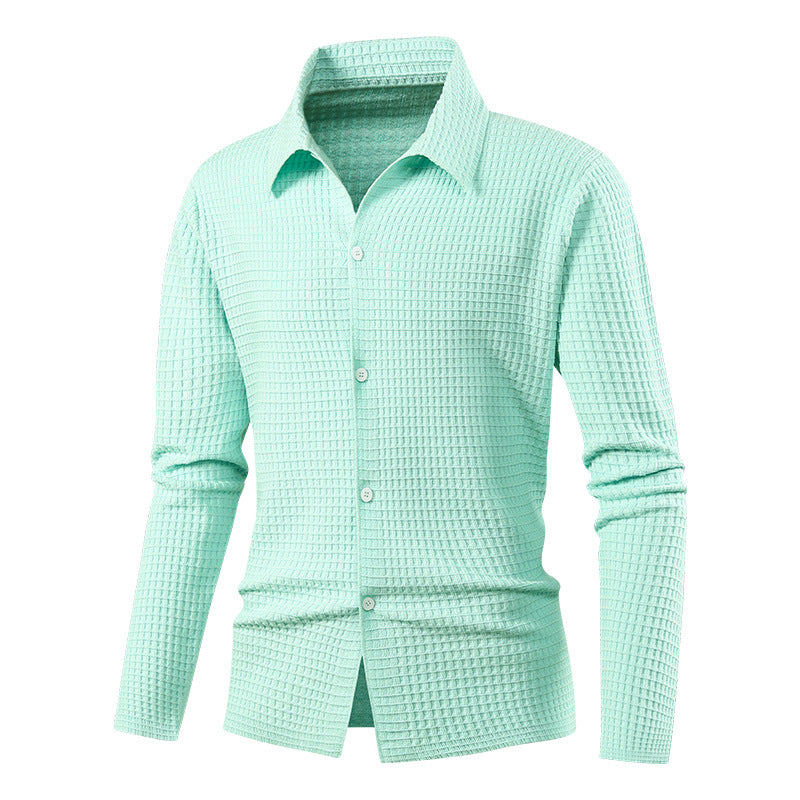 Herren Elegantes Langarmhemd mit Struktur Echo Archiv