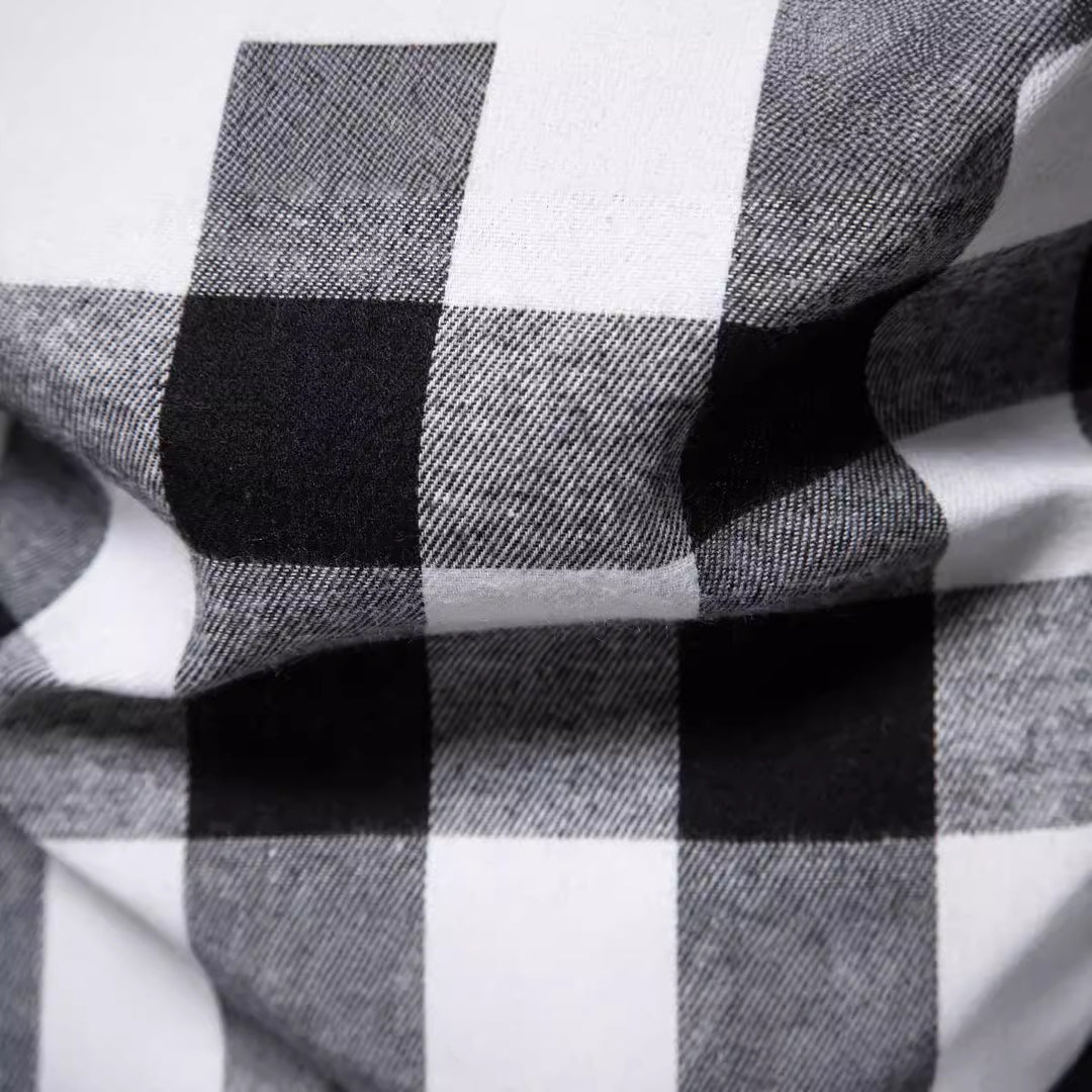 Herren Flanellhemden mit integriertem Kapuzen-Design und lässigem Look Echoarchiv