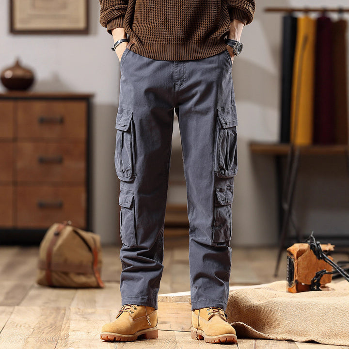 Herren Robuste Cargohose aus Baumwoll-Twill mit Mehrfachtaschen Echo Archiv