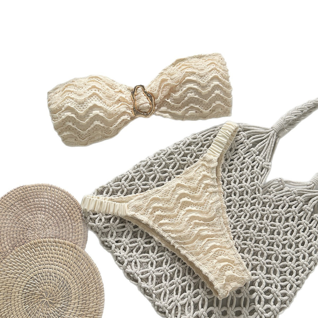 Damen Strand-Bikini mit Wellenmuster Echo Archiv