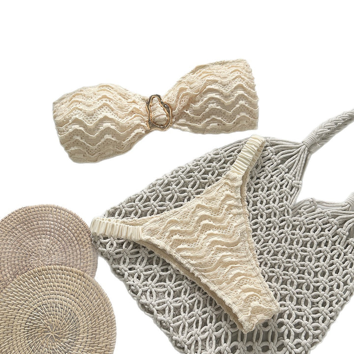Damen Strand-Bikini mit Wellenmuster Echo Archiv