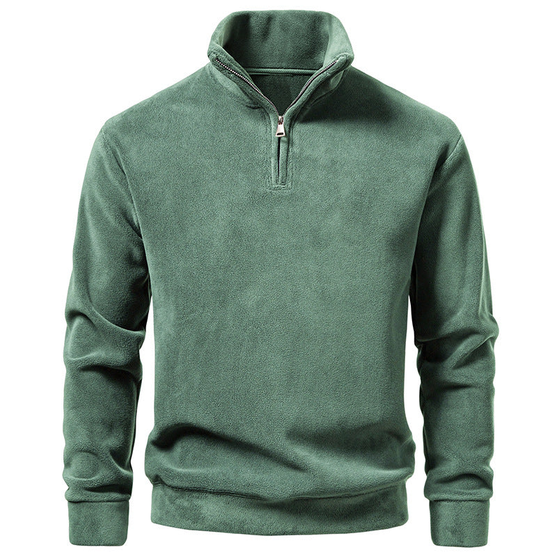 Herren Fleece-Halbzip-Pullover mit Stehkragen und weichem Mikrofleece Echo Archiv
