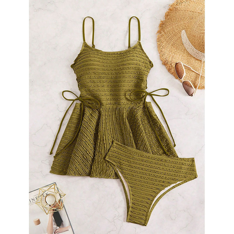 Damen Tankini-Set mit verstellbaren Trägern und elegantem Wickeldetail Echo Archiv