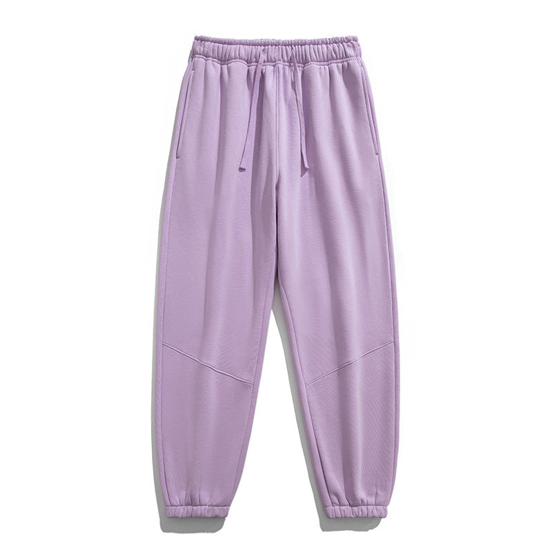 Herren Fleece-Jogginghose mit tapered Schnitt, elastischem Kordelbund & Knie-Paneelen Echoarchiv
