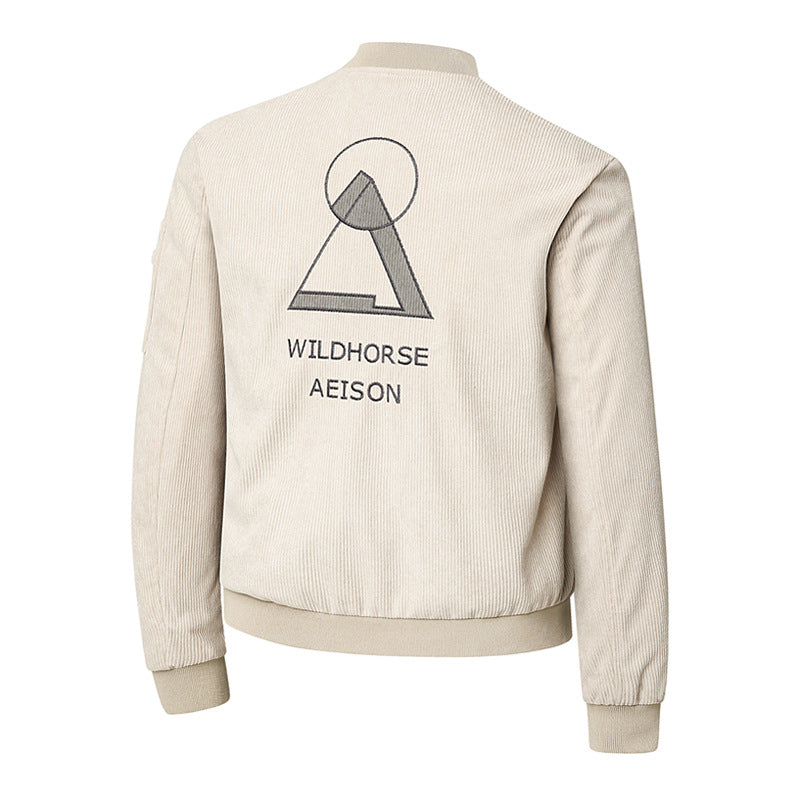 Herren Modische Cord Bomberjacke Echo Archiv