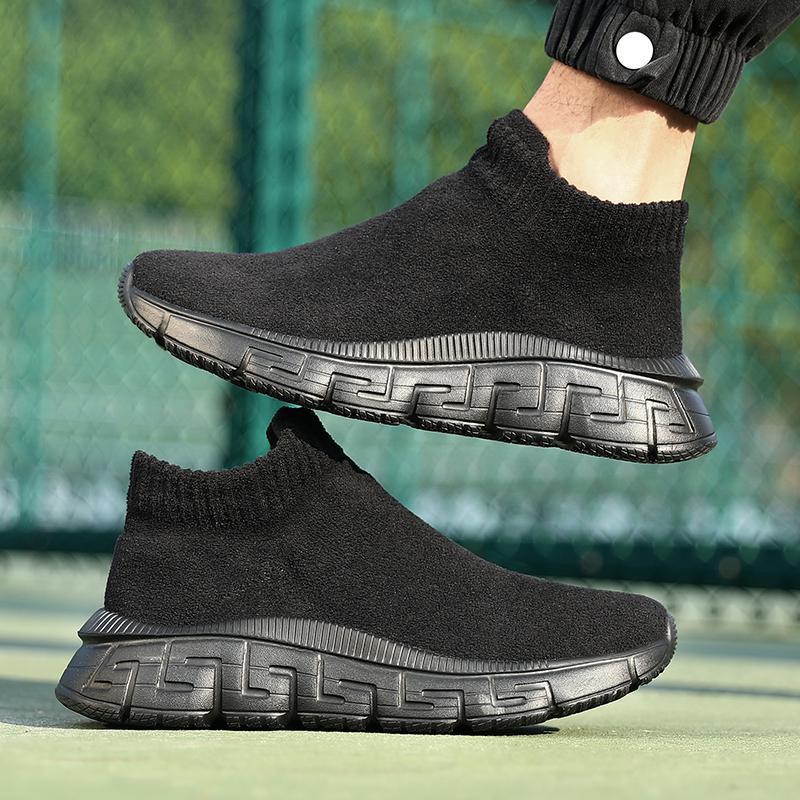 Damen nan kuscheliger Sock-Sneaker aus Teddy-Samt mit elastischem Schaft und stoßdämpfender Profilsohle Echo Archiv