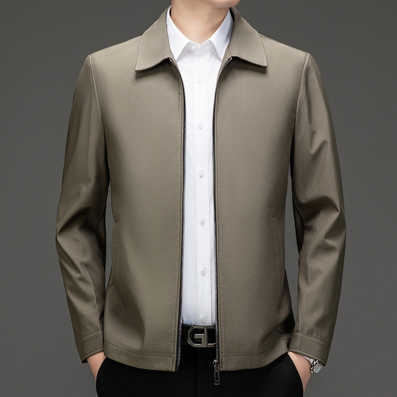 Herren lässige Übergangsjacke mit modernem Reißverschluss und praktischen Taschen Echoarchiv
