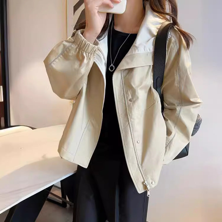 Damen Modische Übergangsjacke mit praktischen Taschen Echoarchiv