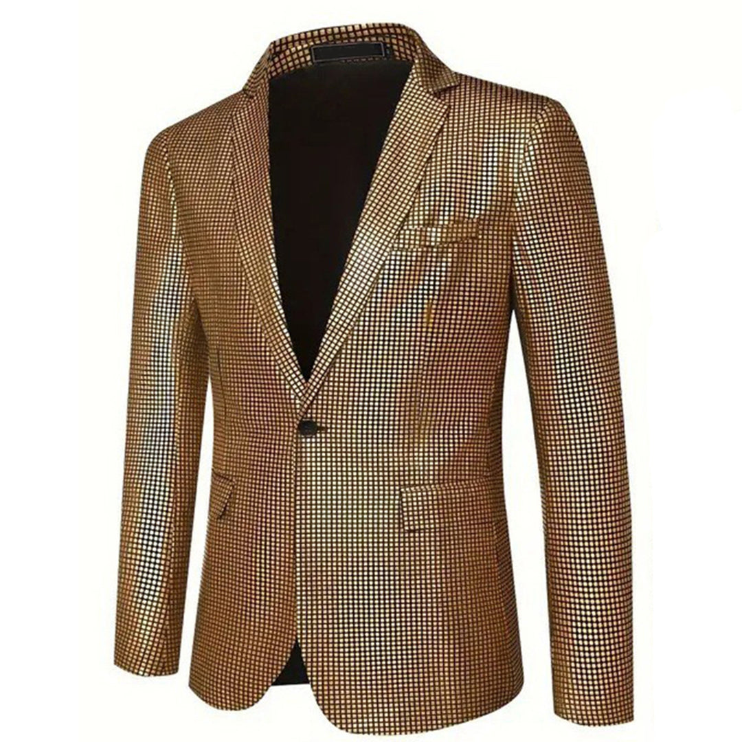 Herren glamouröser Paillettenblazer im eleganten Design Echoarchiv