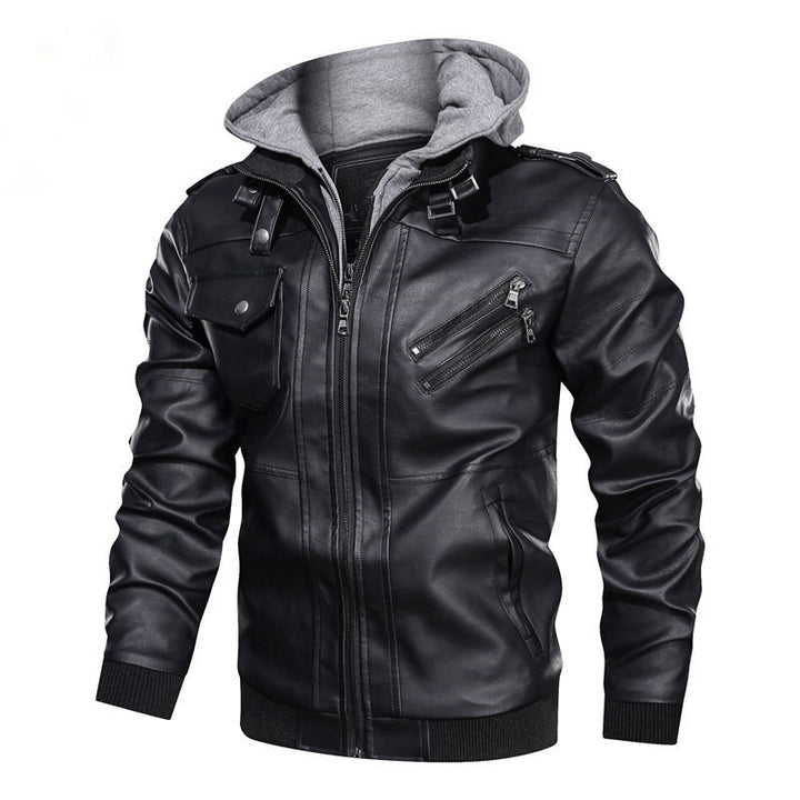 Herrenkunstlederjacke mit wärmendem Innenfutter Echo Archiv