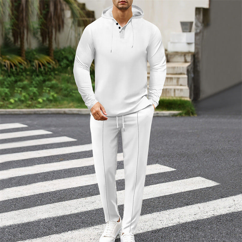 Herren modisches Hoodie-Set mit sportlichem Schnitt und praktischen Funktionen Echoarchiv