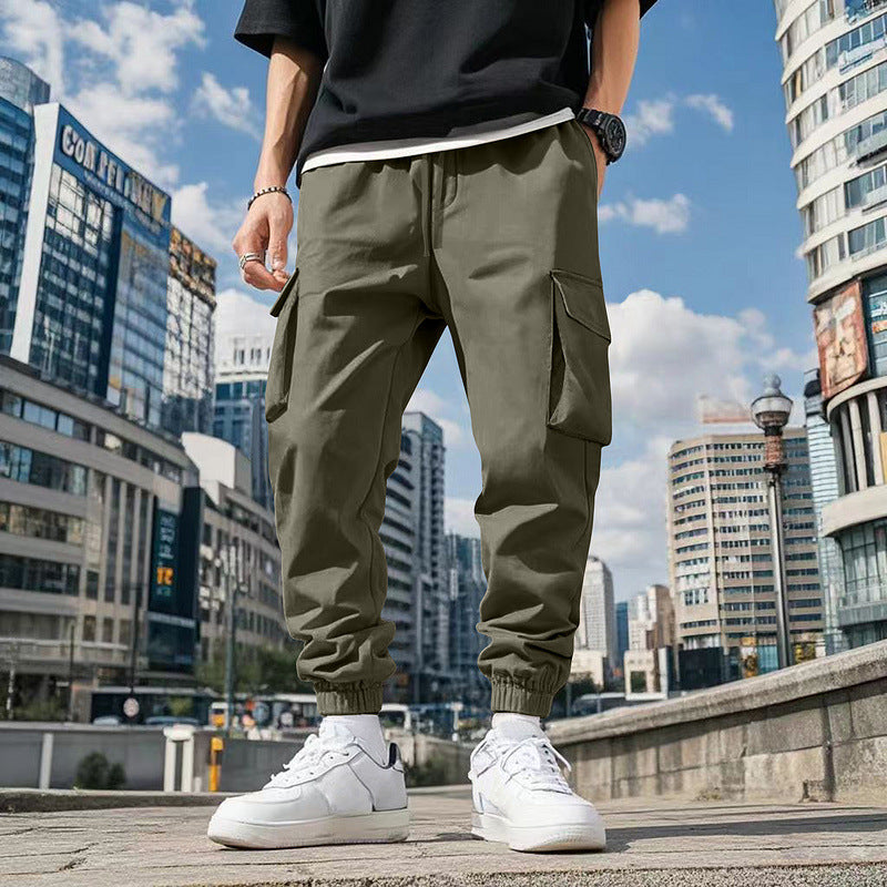 Herren Cargo-Hose mit praktischen Seitentaschen und elastischem Bund Echoarchiv