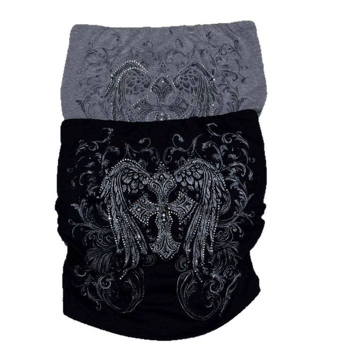 Damen schulterfreies Top mit eleganter Strass-Verzierung Echo Archiv