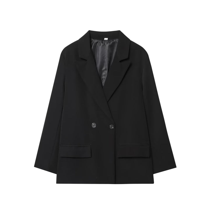 Damen Oversize Doppelreihiger Sakko-Blazer mit Pattentaschen Echo Archiv