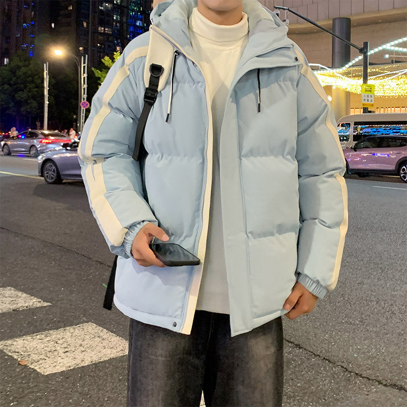 Herren funktionale Winterjacke mit Kapuze und gestepptem Futter Echoarchiv