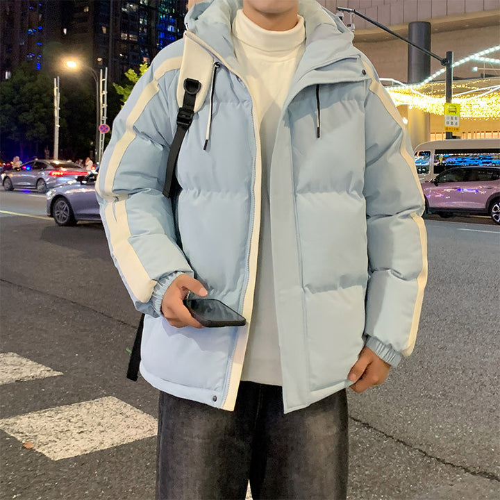Herren funktionale Winterjacke mit Kapuze und gestepptem Futter Echoarchiv