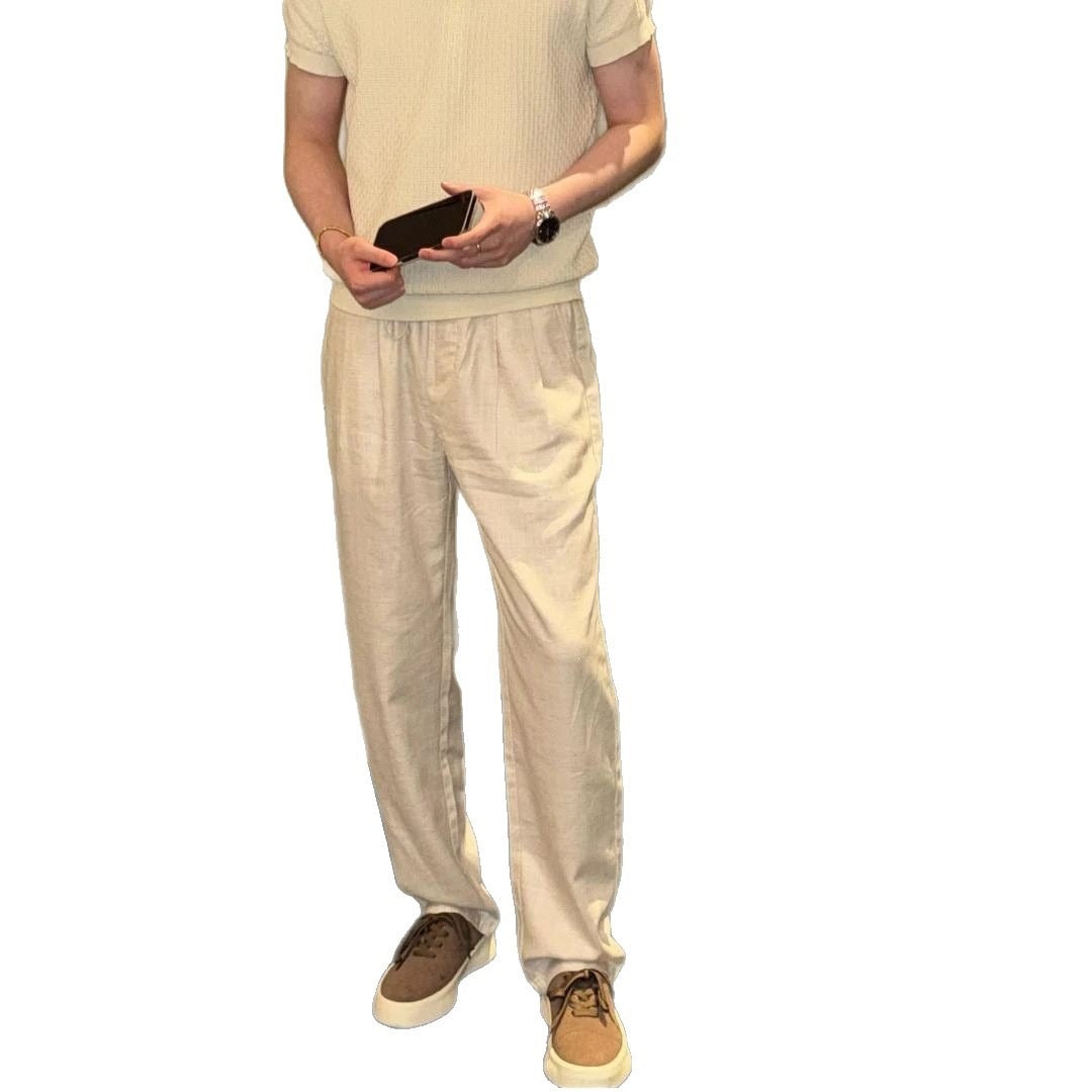 Herren Bequeme und stilvolle Leinenhose Echo Archiv