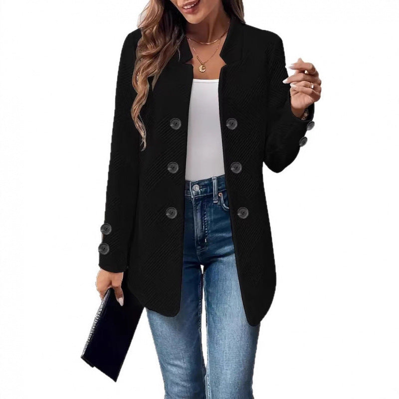 Damen Taillierter Longblazer mit strukturierter Stepp-Optik Echo Archiv