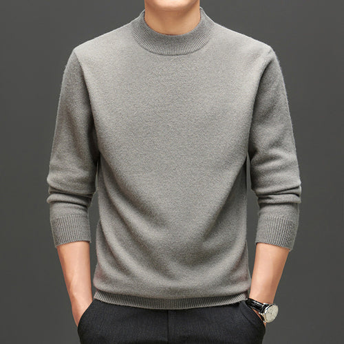 Herren Strickpullover mit rundem Kragen und strukturiertem Design Echoarchiv