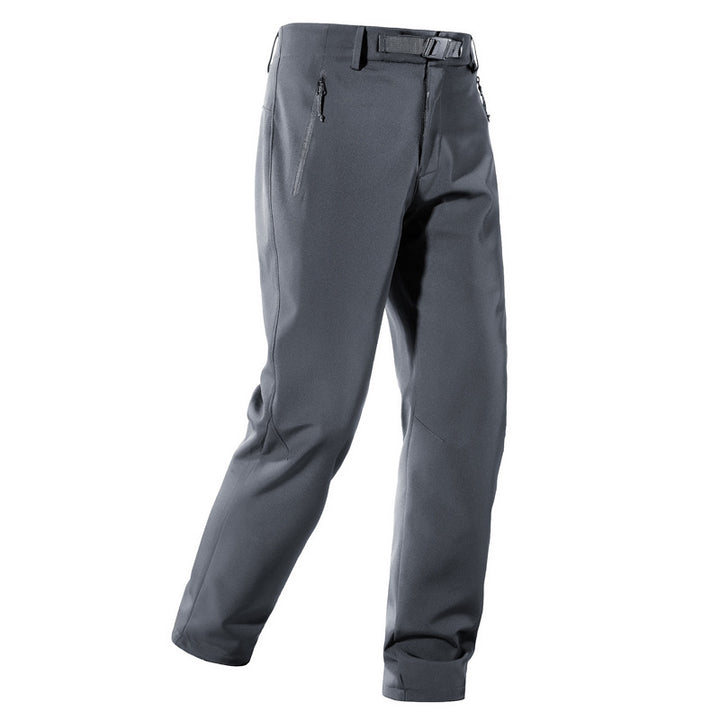 Herren Softshell-Outdoorhose mit engem Tapered‑Schnitt, integriertem Gürtel & Reißverschlusstaschen Echoarchiv