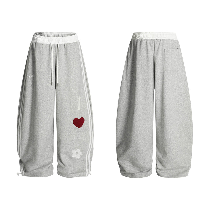 Damen Lässige Sporthose mit einzigartigen Stickereien Echoarchiv