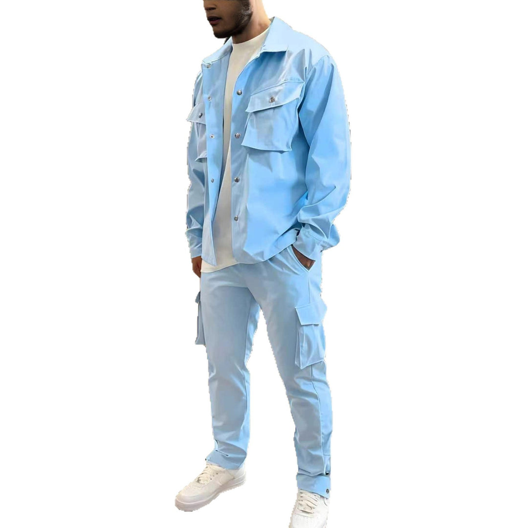 Herren funktionale Freizeitjacke mit Cargo-Hose Set Echoarchiv