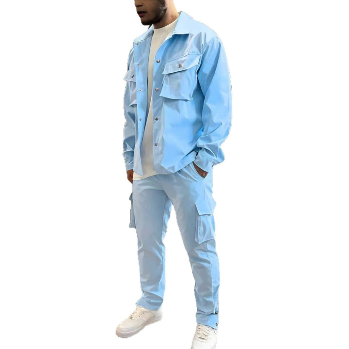Herren funktionale Freizeitjacke mit Cargo-Hose Set Echoarchiv