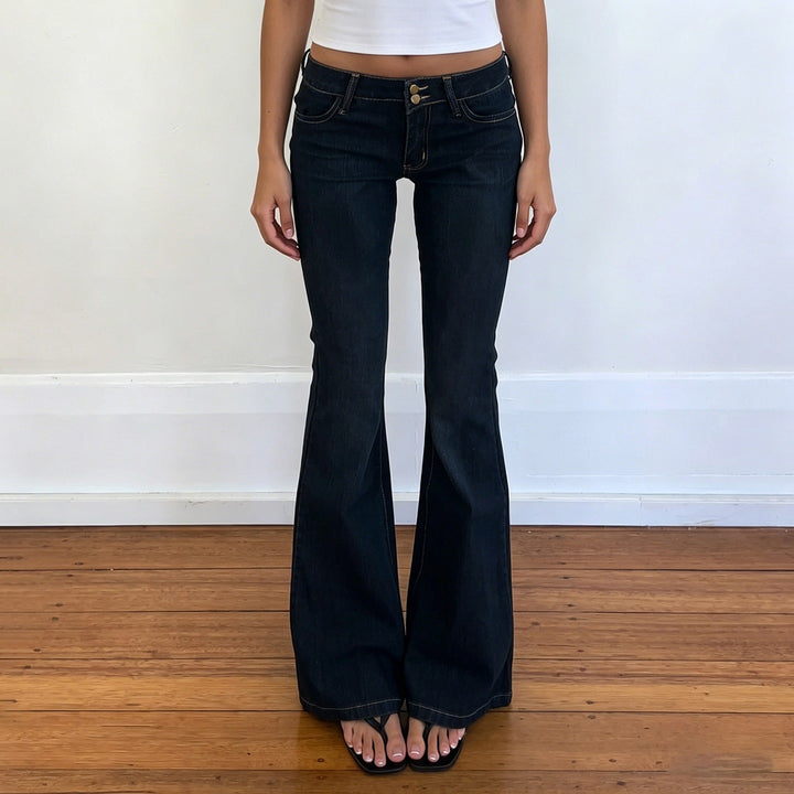 Damen Bootcut Jeans mit hohem Taillenbund und eleganter Nahtführung Echo Archiv