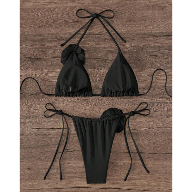Damen Triangel-Bikini mit verspieltem Schnitt und verstellbaren Trägern Echo Archiv