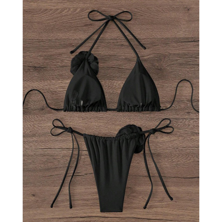 Damen Triangel-Bikini mit verspieltem Schnitt und verstellbaren Trägern Echo Archiv