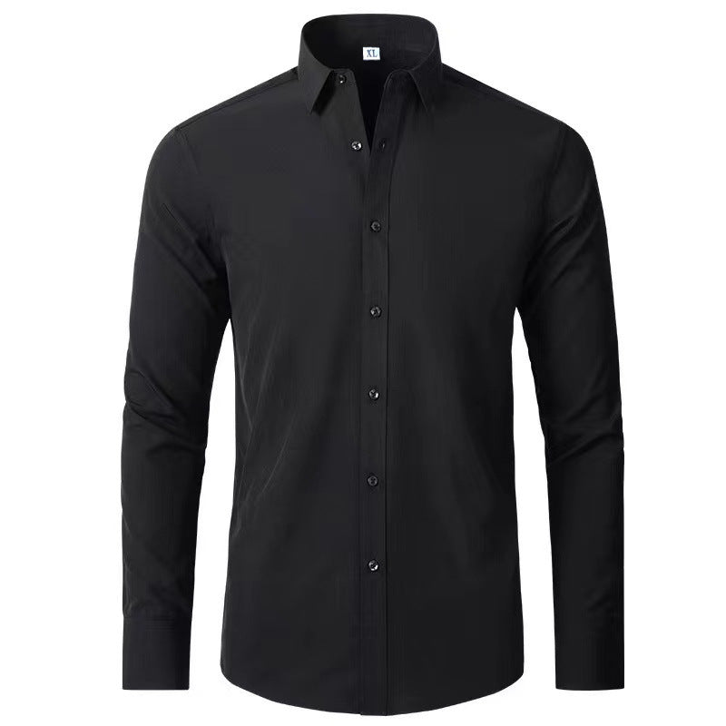 Herren Langarmhemd mit elegantem Schnitt und stilvollen Knopfdetails Echoarchiv