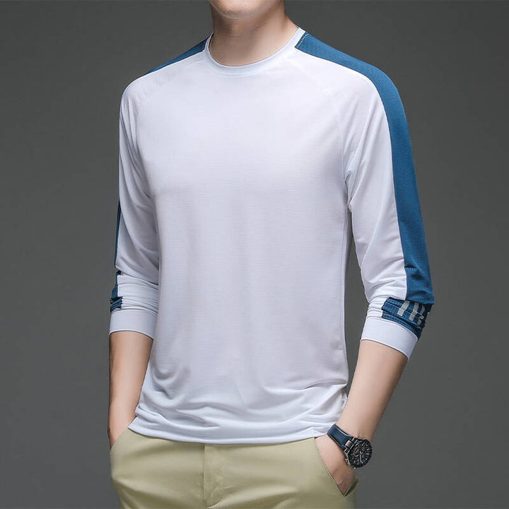 Herren Sportliches Langarm-Funktionsshirt mit feuchtigkeitsableitender Technologie Echoarchiv
