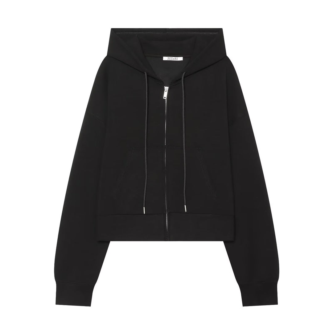 Damen Weite High‑Waist Jersey-Hose mit Tunnelzug und weitem Bein Echo Archiv