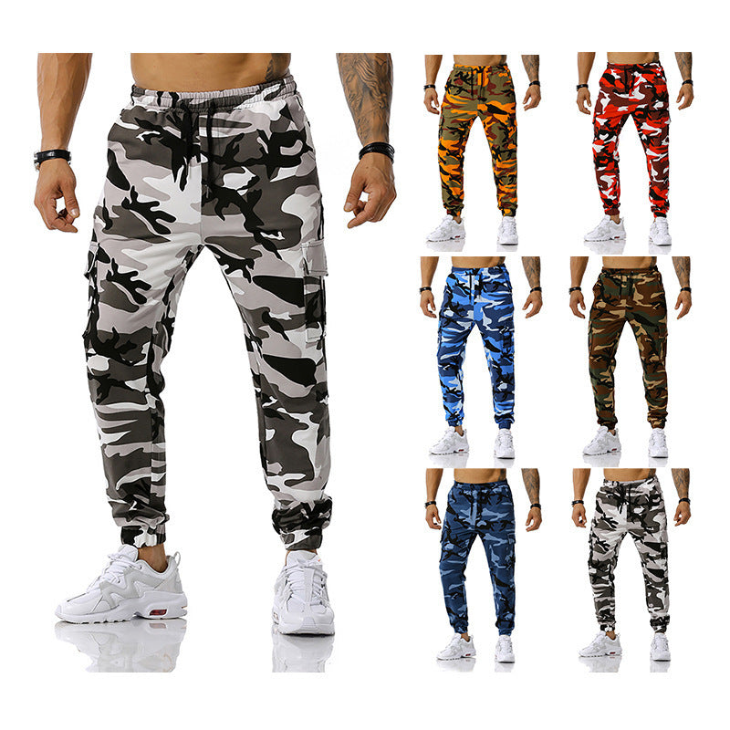 Herren Camouflage Cargo-Hose mit elastischem Bund und praktischen Seitentaschen Echoarchiv