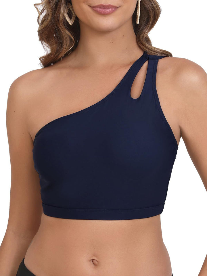 Damen Crop-Top mit asymmetrischem Design Echo Archiv