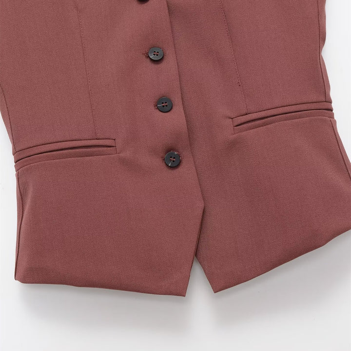 Damen ärmellose Blazerjacke mit eleganter Silhouette und feinen Details Echo Archiv