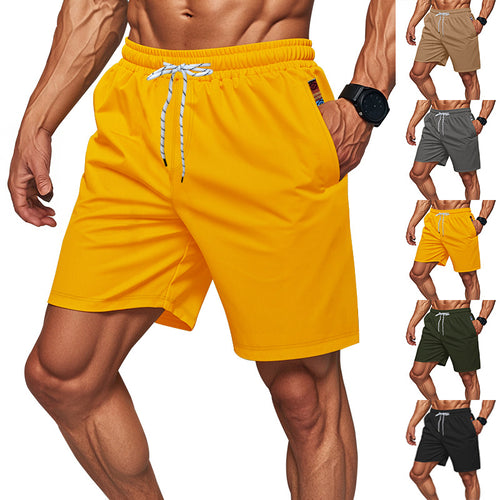 Herren sportliche Schwimmshorts mit elastischem Bund und Taschen Echoarchiv