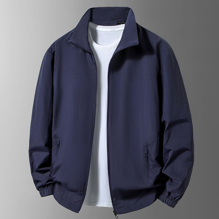 Herren Leichte Übergangsjacke mit hohem Kragen und praktischen Taschen Echo Archiv