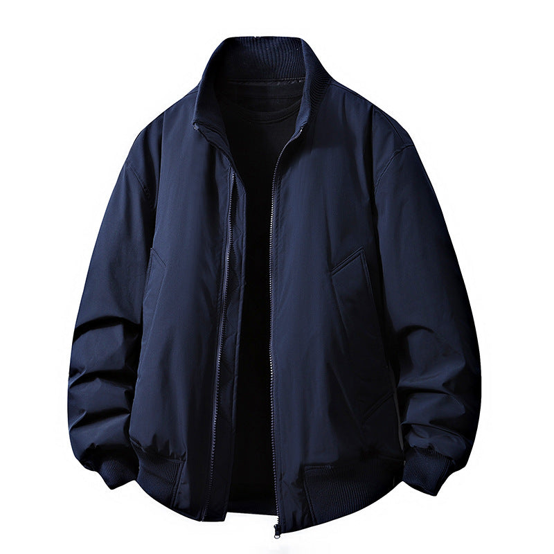 Herren Übergangsjacke mit hohem Kragen und praktischen Eingrifftaschen Echoarchiv