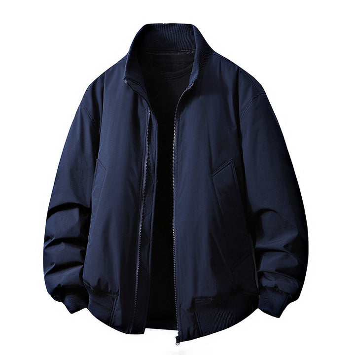 Herren Übergangsjacke mit hohem Kragen und praktischen Eingrifftaschen Echoarchiv