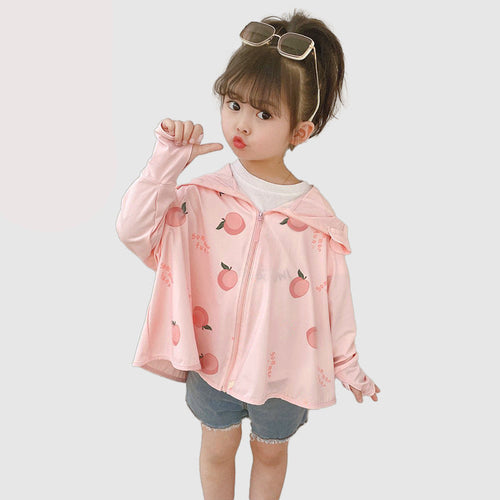 Kinder UV-Schutzjacke mit Kapuze und leichten atmungsaktiven Eigenschaften Echo Archiv