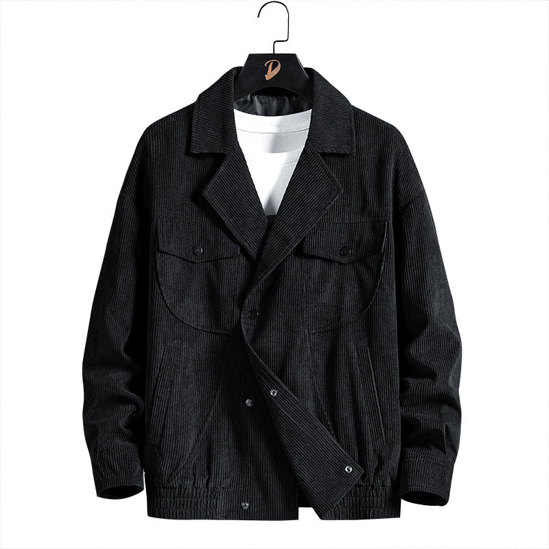 Herren lässige Hemdjacke aus cordartigem Material Echoarchiv