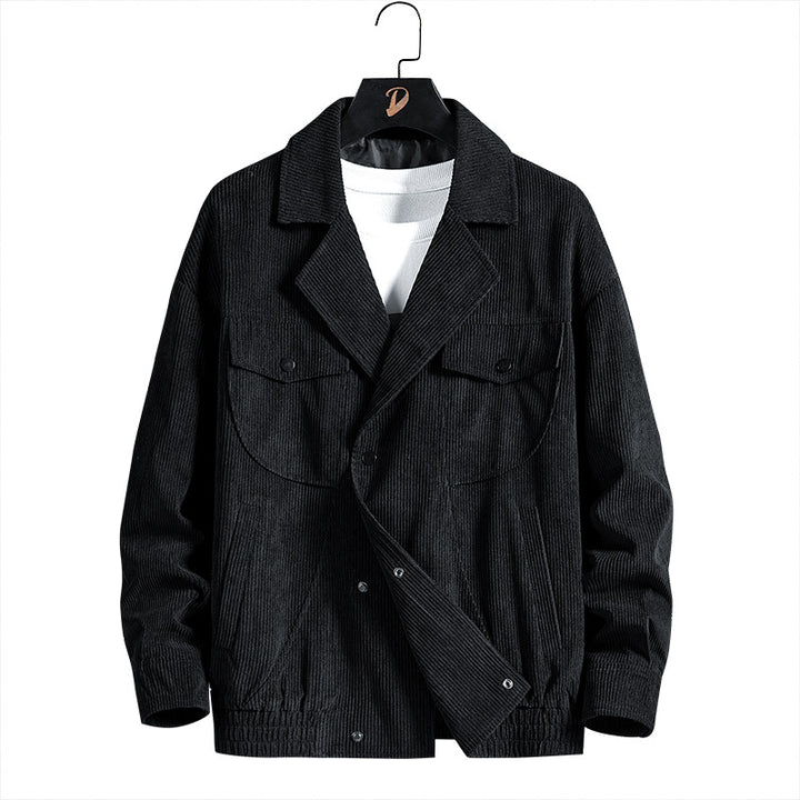 Herren lässige Hemdjacke aus cordartigem Material Echoarchiv