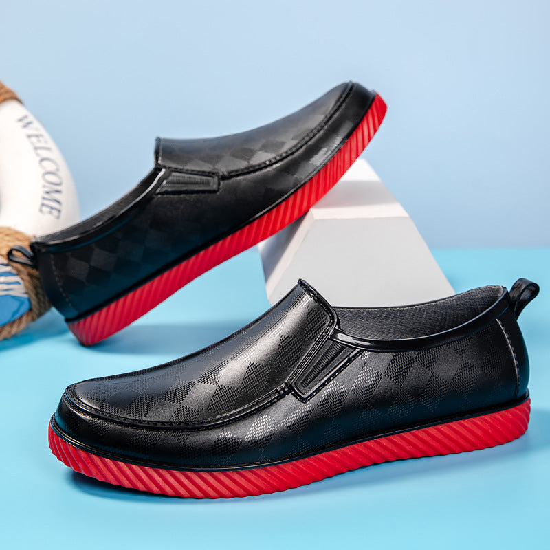 Herren Elegante wasserdichte Slipper mit strukturierter Oberfläche und profilierter Lightweight-Sohle Echoarhiv